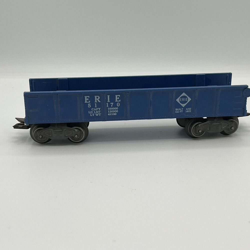 Vtg Louis Marx O Scale Erie 51170 Drop End Blue Gondola Car UNTESTED Electric